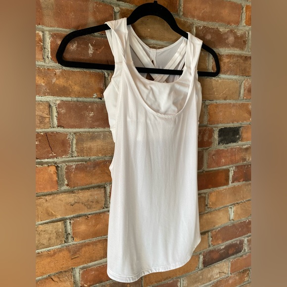 LULULEMON ready & go tank white size 4 support tank & strappy back bra duo - Picture 6 of 10